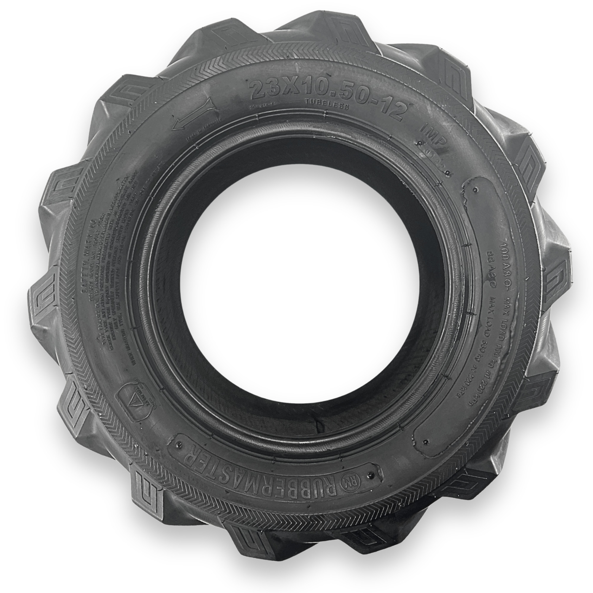 RubberMaster, 23x10.50-12 6P TL AG (Tire Only), Model# 550040
